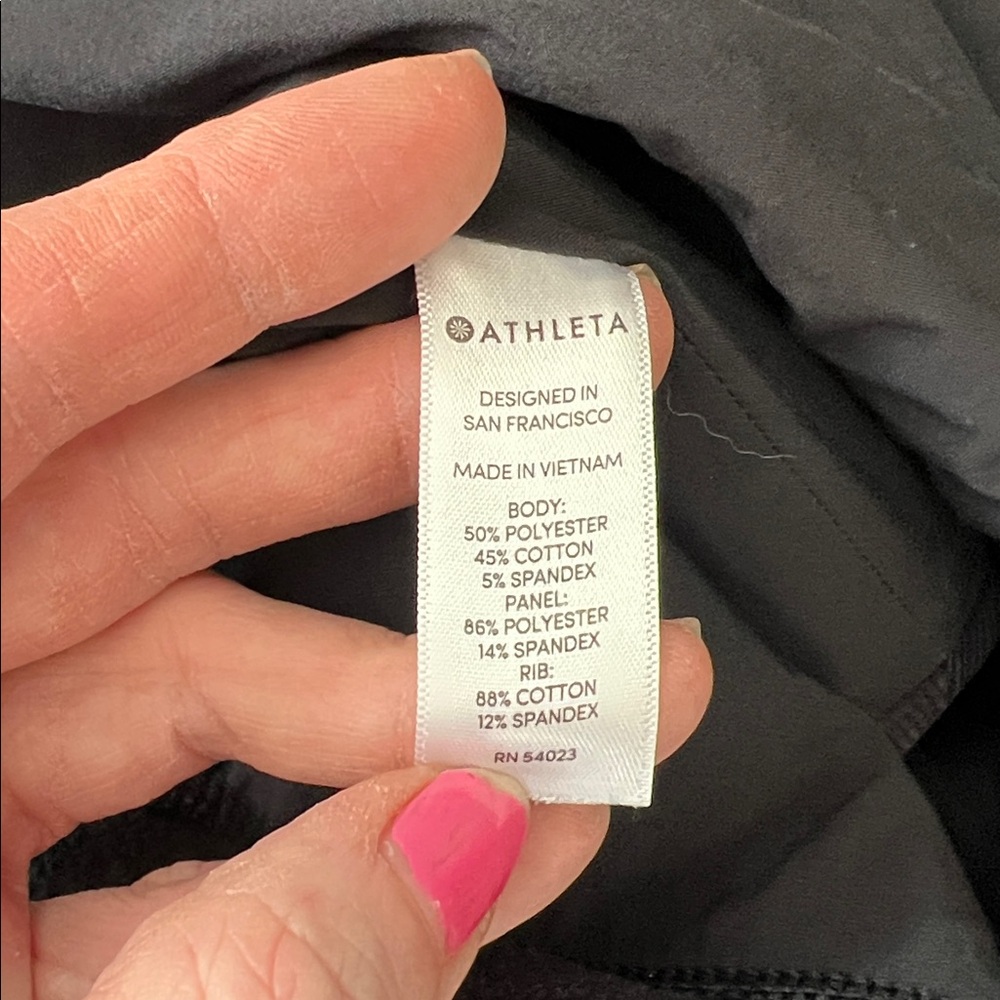 Athleta Black Full-Zip Hoodie - Picture 5 of 6